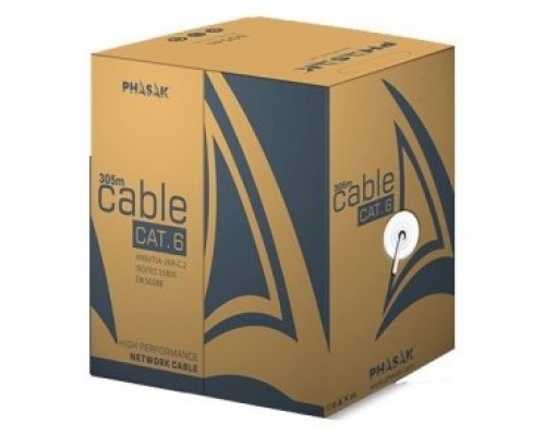 Bobina de 305 metros de cable de red UTP categoria 6